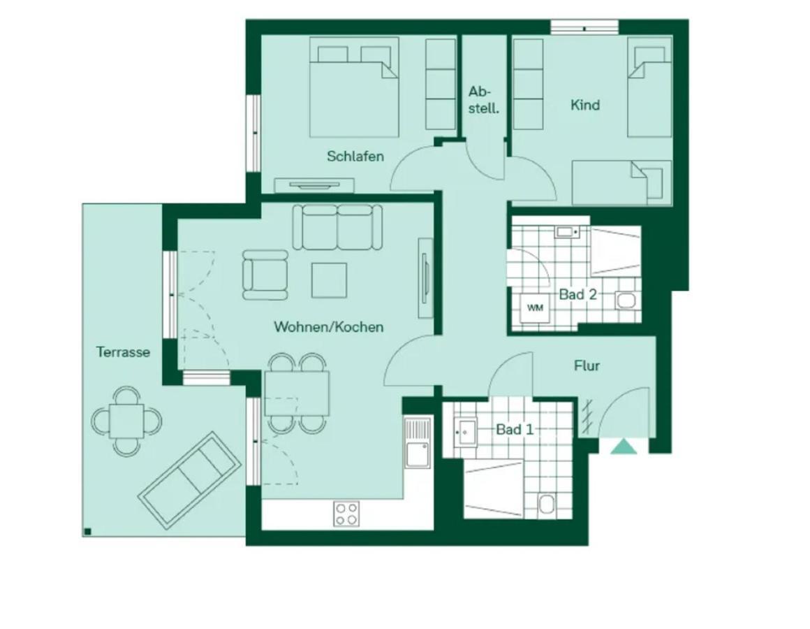 Terrassenwohnung "Gartenblick" - Haffresidenz Garz  Exterior foto